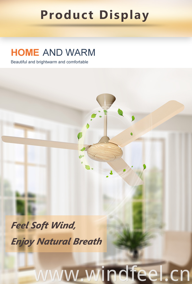 High Quality Electric KDK Celling Cheap Fan 56 Inch China High Quality Ceiling Fans Copper Motor Thermal Fuse with Safety Switch